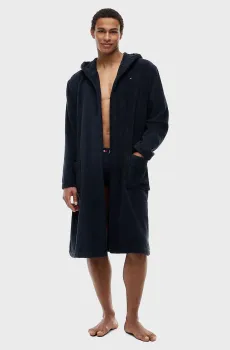 Мужской темно-синий халат HOODED Синий XXL Tommy Hilfiger 2S87905573