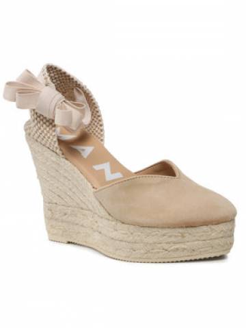 Manebi Еспадрильї Heart-Shaped Wedge Espadrilles M 1.1 WH Бежевий Manebi Еспадрильї Heart-Shaped Wedge Espadrilles M 1.1 WH Бежевий