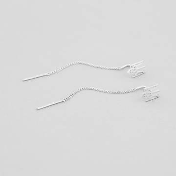 Серебряные серьги Minimal 312/3 Серебряные серьги Minimal 312/3