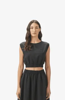 Женская черная футболка Черный 34 Lacoste QF0509031