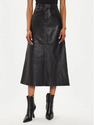 Gestuz Шкіряна спідниця Olivi 10908765 Чорний Regular Fit Gestuz Шкіряна спідниця Olivi 10908765 Чорний Regular Fit