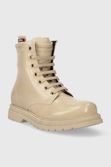 Детские ботинки Tommy Hilfiger цвет бежевый