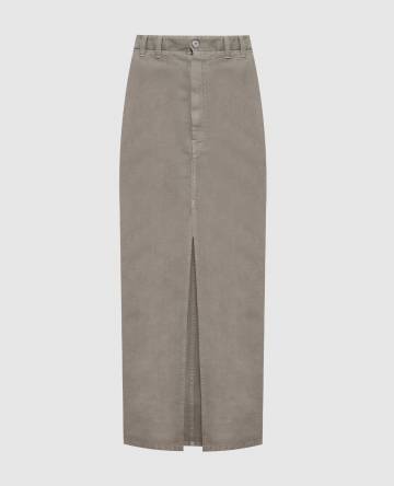 Зеленая джинсовая юбка Chino с льном Зеленая джинсовая юбка Chino с льном