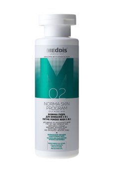 Энзимная пудра для умывания 3 в 1 Meddis Norma Skin Program для жирной и проблемной кожи лица, 80 г