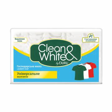 Хозяйственное мыло DURU Clean & White универсальное, 120 г Хозяйственное мыло DURU Clean & White универсальное, 120 г