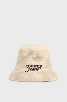 Женская бежевая панама SUMMER Бежевый ONESIZE Tommy Jeans AW0AW18359