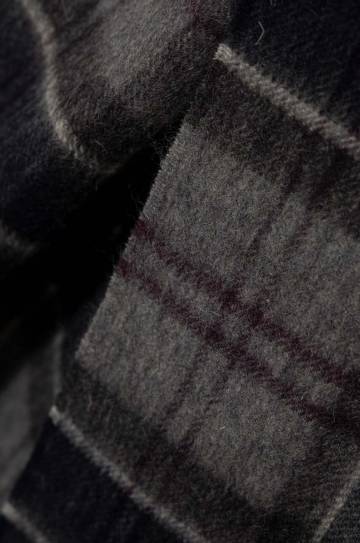 Шерстяной шарф Barbour цвет серый узорный Шерстяной шарф Barbour цвет серый узорный
