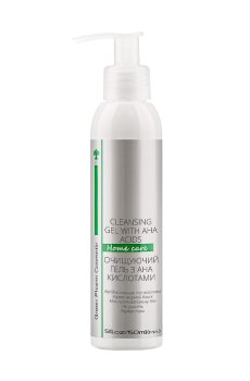 Очищающий гель для лица Green Pharm Cosmetic Cleansing Gel With АНА Acids РН 4.0 с АНА-кислотами, 150 мл