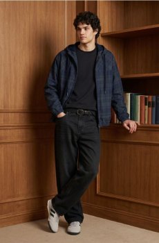 Кофта з коротким рукавом із махрового трикотажу - steel blue