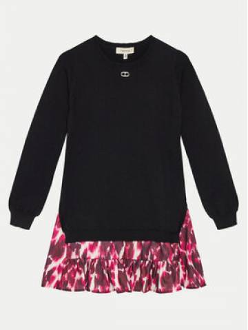 TWINSET Трикотажна сукня 242GJ3150 Чорний Loose Fit TWINSET Трикотажна сукня 242GJ3150 Чорний Loose Fit