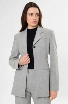 Женский серый жакет Серый 36 BOSS 50554946;047