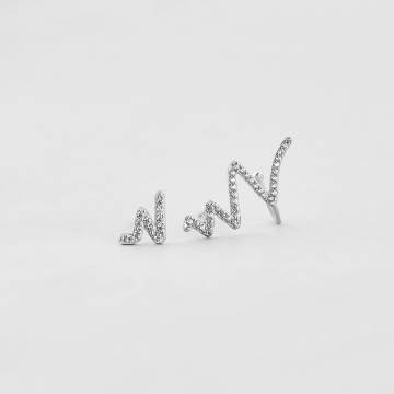 Серебряные серьги Minimal 421435-20278 Серебряные серьги Minimal 421435-20278