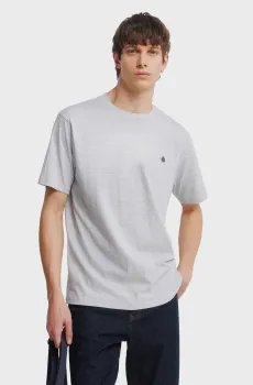 Мужская серая футболка Серый S SPRINGFIELD 7122308