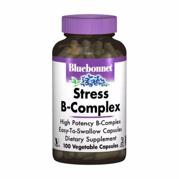 Стресс В-комплекс Bluebonnet Nutrition Stress B-Complex, 100 вегетарианских капсул