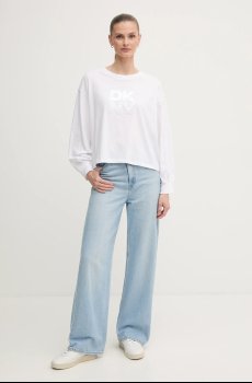Хлопковый лонгслив Dkny