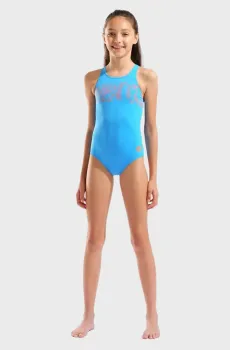Детский голубой купальник GRAPHIC SWIMSUIT V BACK Голубой 14 Arena 006680-805