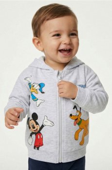 Худі на блискавці Mickey Mouse - сірий