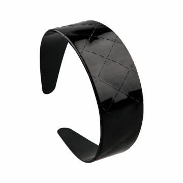 Обруч для волос TITANIA Basic Diamant, пластик, 1шт, черный, 7968