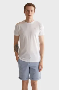 Мужская белая футболка Белый XXL Gant 2013035