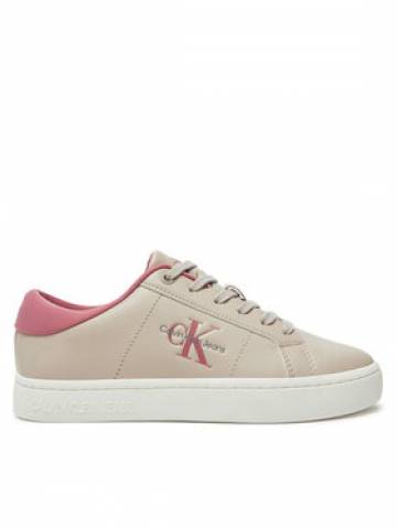 Calvin Klein Jeans Снікерcи Classic Cupsole Lowlaceup Lth Wn YW0YW01444 Бежевий Calvin Klein Jeans Снікерcи Classic Cupsole Lowlaceup Lth Wn YW0YW01444 Бежевий