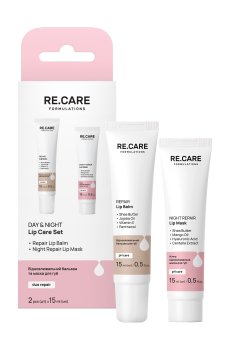 Набор для ухода за губами ReCare Day & Night Lip Care Set (бальзам, 15 мл + маска, 15 мл)