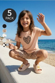 Бавовняні велосипедки 5 pack - різнобарвний