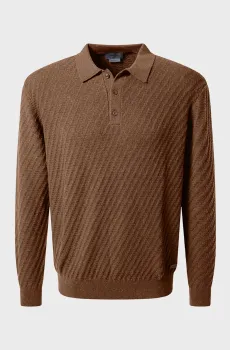 Мужское коричневое поло Коричневый S Pierre Cardin PC.-C5 51734.5133