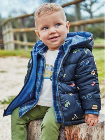 Mayoral Пуховик 2.441 Голубий Regular Fit Mayoral Пуховик 2.441 Голубий Regular Fit
