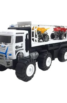 Детская игрушка YG Toys Автовоз инерционный, с машинками, в коробке, от 3 лет, 33.8*12*16.5 см (99A6-3K)