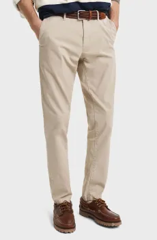 Мужские бежевые чиносы SLIM SUNFADED CHINOS Бежевый 31-32 Gant 1505353