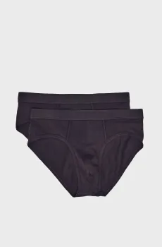 Мужские черные брифы (2 шт) Черный L SPRINGFIELD 1252168