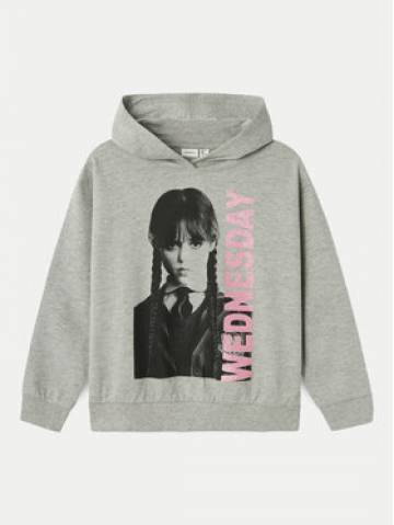 NAME IT Світшот WEDNESDAY 13231904 Сірий Regular Fit NAME IT Світшот WEDNESDAY 13231904 Сірий Regular Fit