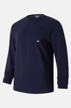 Мужской темно-синий лонгслив FCDK Travel Синий S New Balance MT231406NV