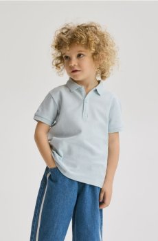 Reserved - Футболка поло - блідо-блакитний - 010IT-05X