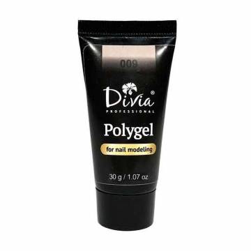 Полигель для наращивания ногтей Divia Polygel 009, 30 г Полигель для наращивания ногтей Divia Polygel 009, 30 г