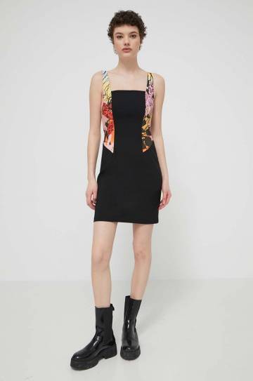 Платье Desigual MARBELLA LACROIX цвет чёрный mini облегающее 24SWVW75 Платье Desigual MARBELLA LACROIX цвет чёрный mini облегающее 24SWVW75