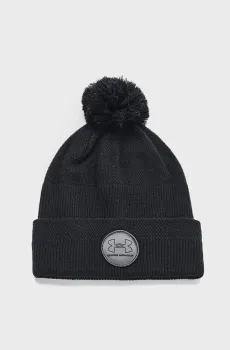 Мужская черная шапка UA Driver Pom-BLK Черный ONESIZE Under Armour 1373107-001