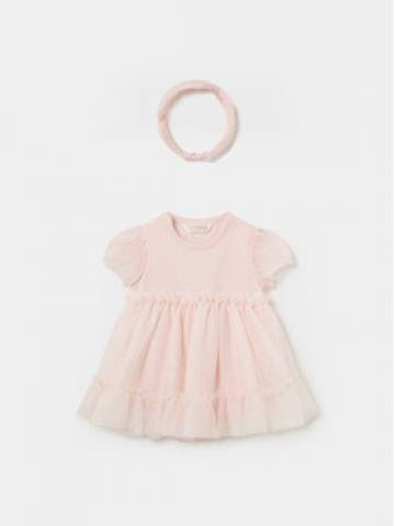 Mayoral Елегантне плаття 1629 Рожевий Regular Fit
