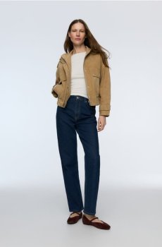 Reserved - Балетки з овечої шкіри - коричневий - 837HV-88X