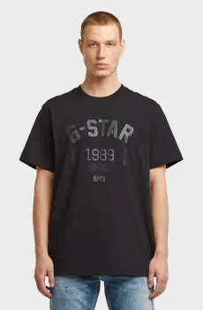 Мужская черная футболка Черный XXL G-Star RAW D26857,C784