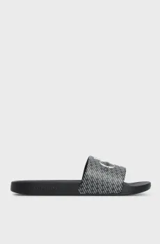 Мужские черные слайдеры с узором SLIDE AOP Черный 41 Calvin Klein YM0YM00955