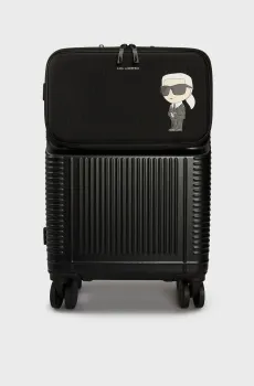 Женский черный чемодан 50 см k ikonik 2.0 trolley mix Черный ONESIZE Karl Lagerfeld 236W3196