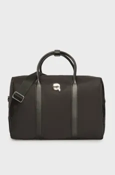 Мужская черная дорожная сумка IKONIK 2.0 NYLON WEEKENDER Черный ONESIZE Karl Lagerfeld 230M3108