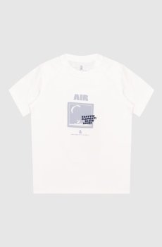 Детская белая футболка с принтом Air