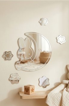 Набір настінних дзеркал Miffy 6 pack - clear