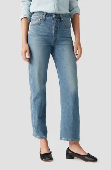 Женские синие джинсы Ribcage Straight Ankle Синий 26-27 Levi’s® 72693;0230