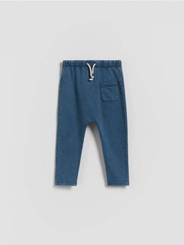 Reserved - Легінси з вареним ефектом - темно-синій - 176FI-59X