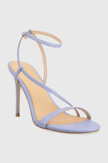 Кожаные сандалии Guess Kadera цвет фиолетовый FL5KAD LEA03 VIOLE Кожаные сандалии Guess Kadera цвет фиолетовый FL5KAD LEA03 VIOLE