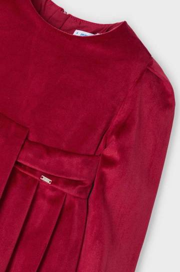 Детское платье Mayoral цвет красный mini расклешённое 4915 Детское платье Mayoral цвет красный mini расклешённое 4915