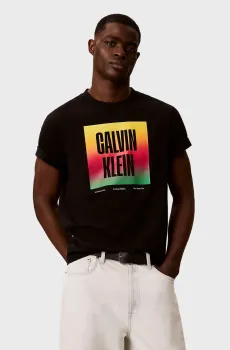 Мужская черная футболка 20s PRIDE26 GRAP Черный M Calvin Klein Jeans LV04RG836G